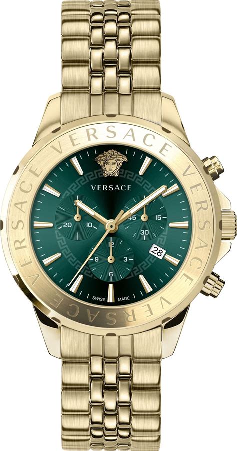 versace golden watch
